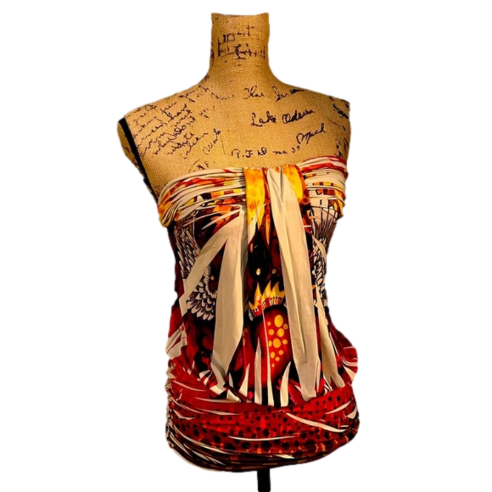 Together Strapless Multicolor Tunic